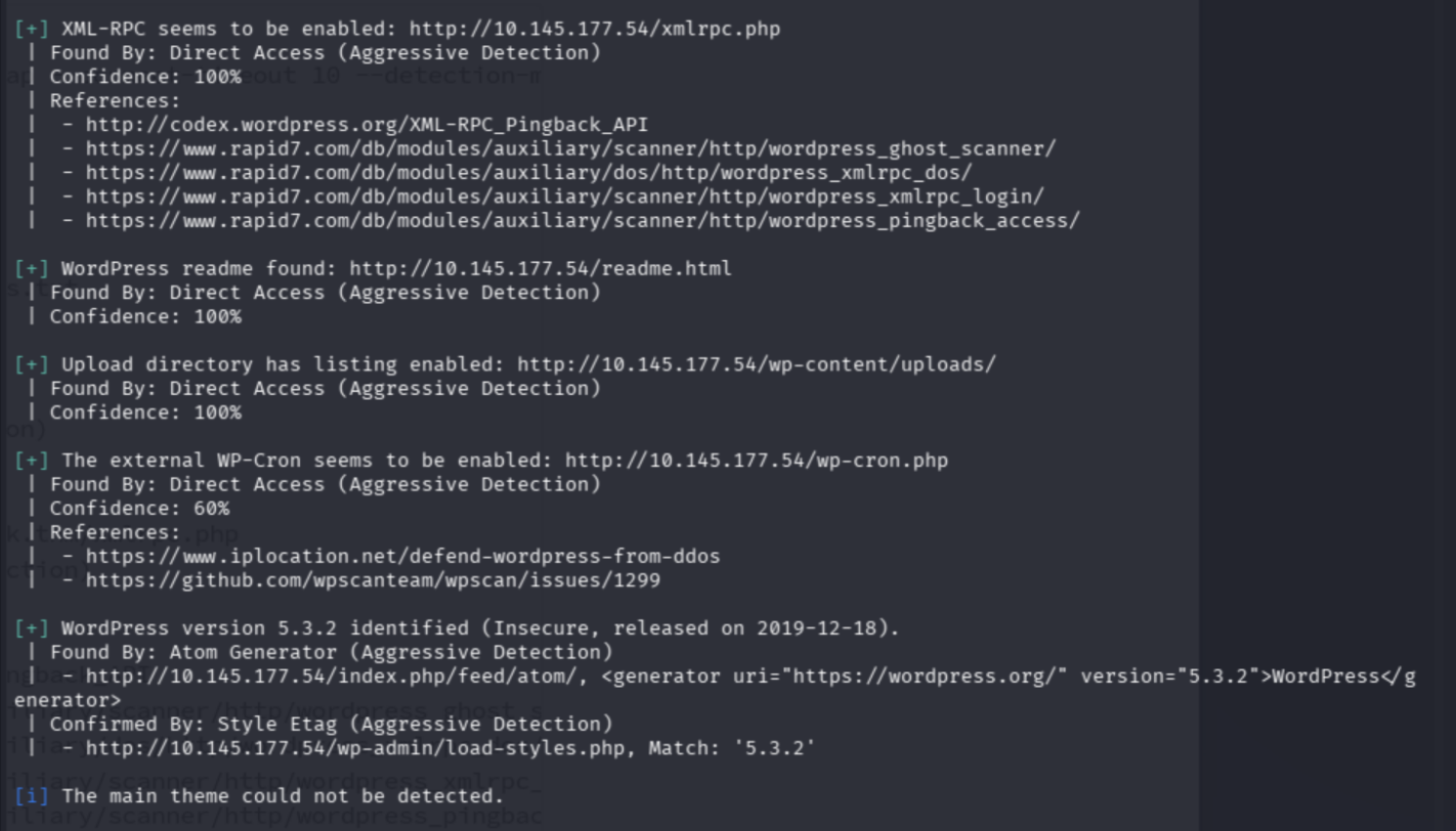 WPScan confirming User Role Editor plugin presence